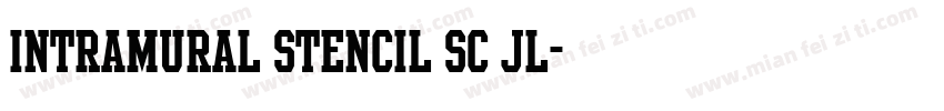 Intramural Stencil SC JL字体转换